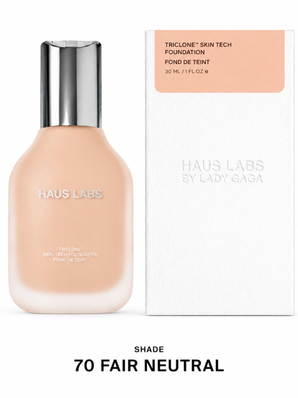 Haus Labs Triclone Skin Tech Foundation 070 Fair Neutral New Serum Foundation